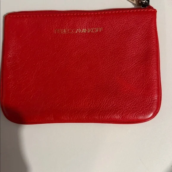 Rebecca Minkoff Cory Lunch Money Pouch Persimmon Red NWT - Picture 2 of 4